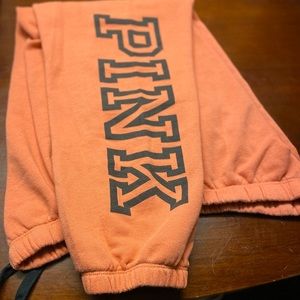 PINK peachy/orange sweats